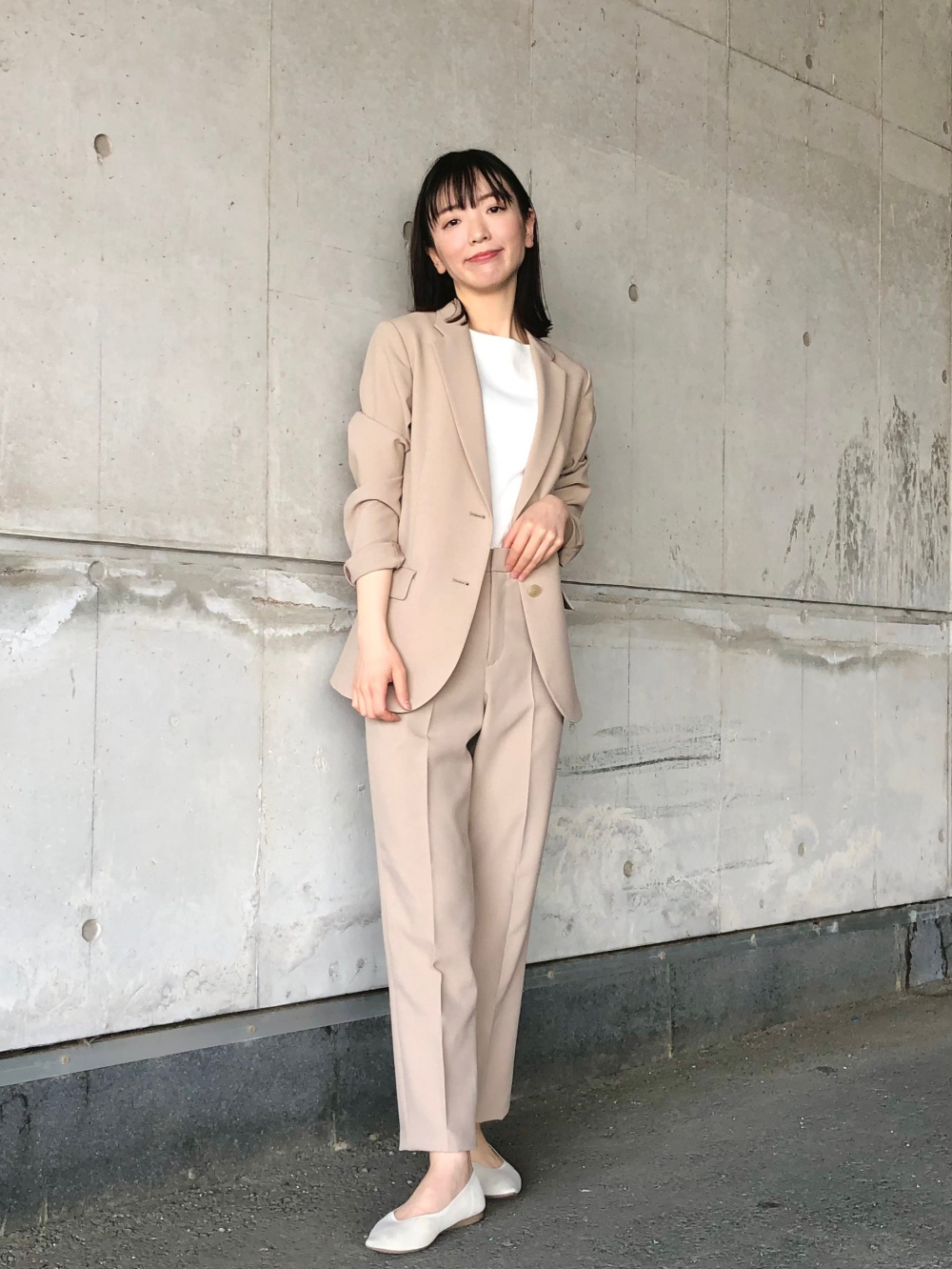 感動パンツ(ストレート・丈標準70~72cm)セットアップ可能」の着用コーディネート| ユニクロ UNIQLO 感動パンツ(ストレート・丈標準70~72cm)セットアップ可能 M