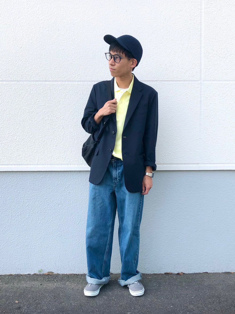 チェックショートブルゾン