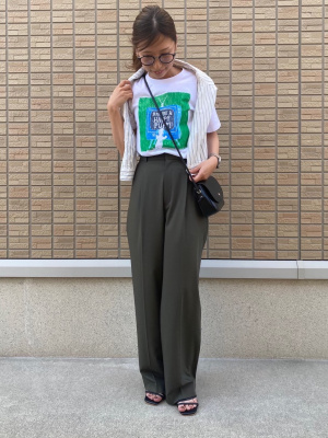 ユニクロ公式 | リネンブレンドストライプバンドカラーシャツ（7分袖）