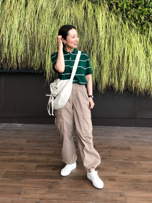 【美品】RL ロゴ付きストローショルダーバッグ Woman マルチカラー ストロー＆レザー ショッピング バッグ