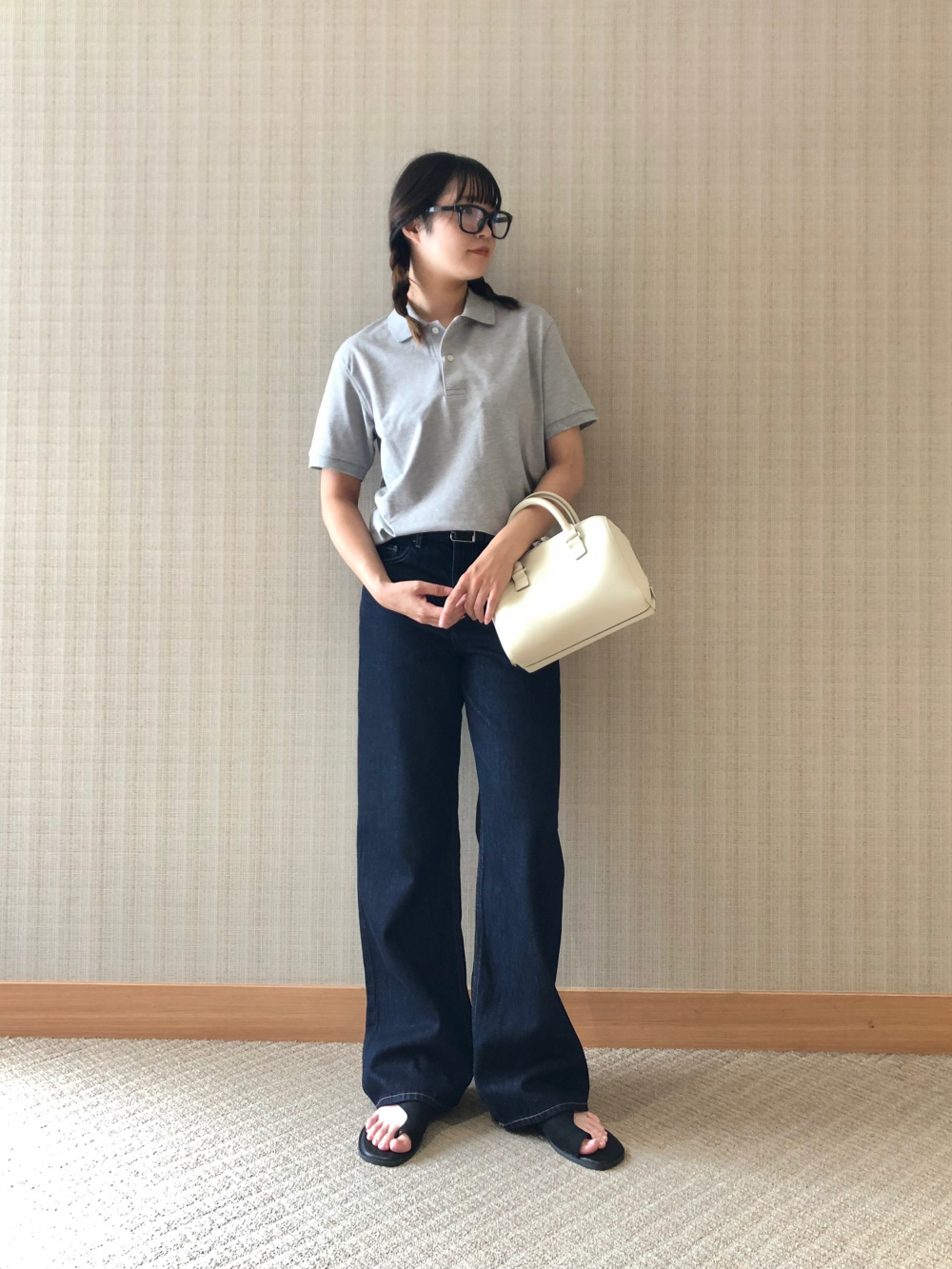 レーヨンブラウス（半袖）、感動パンツ（スリムストレート・丈標準70