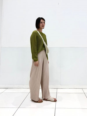 ユニクロ公式 | プリーツストレートパンツ（丈標準62.5～64.5cm）
