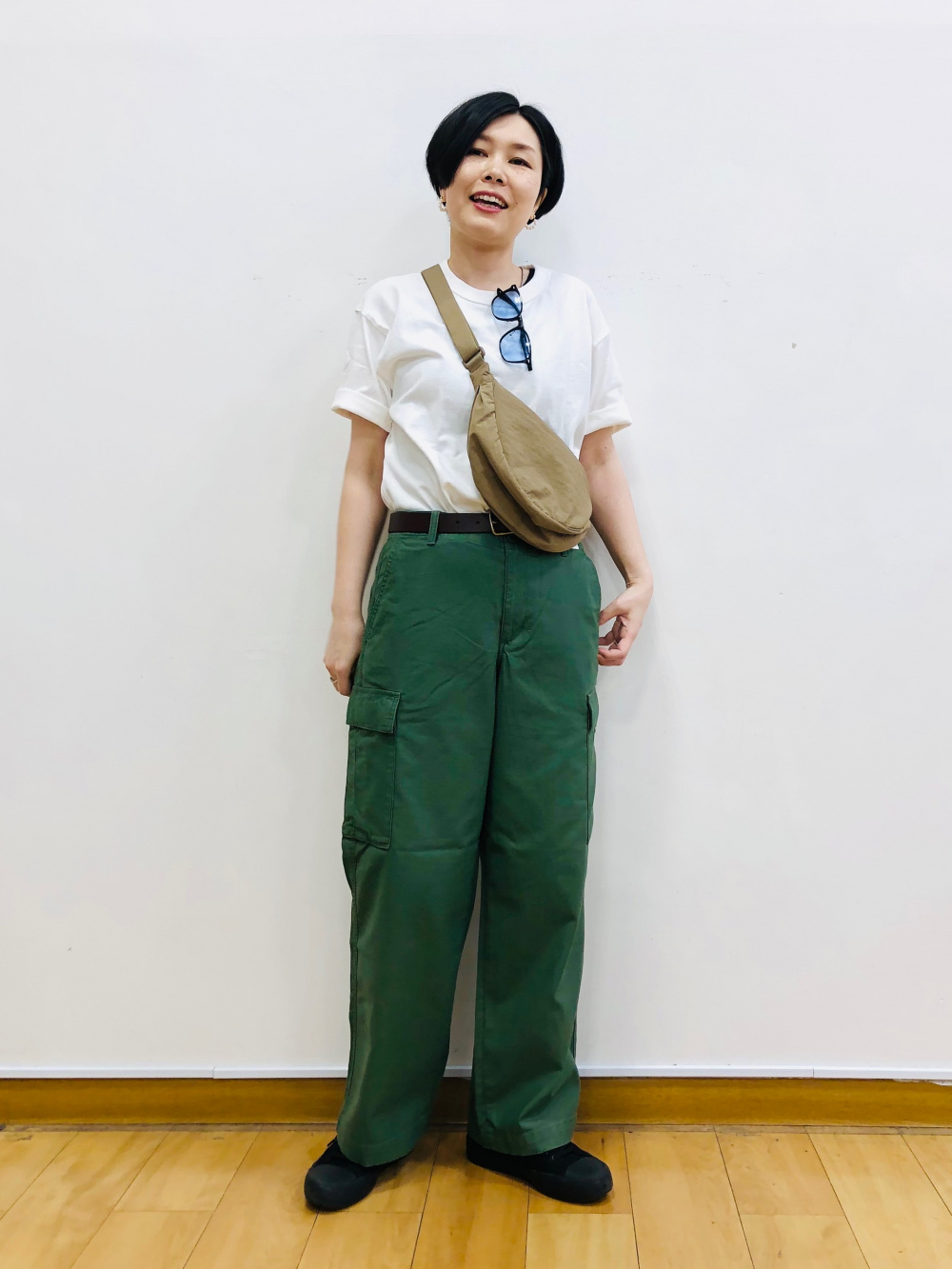 【数量限定】 PEACE FOR ALL Tシャツ/綾瀬はるか、ワイドフィットパラシュート パンツ
