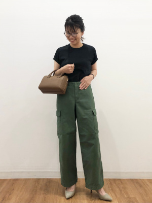 わ*ち様 Jil sander カーゴ ストレート ワイド パンツ ワーク 46