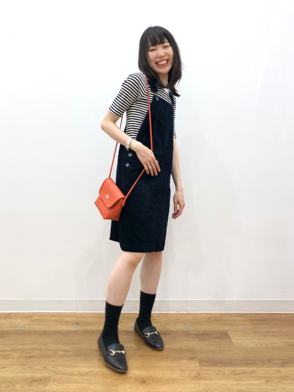 GIRLS コーデュロイジャンパースカート、ピーナッツ チャーリー