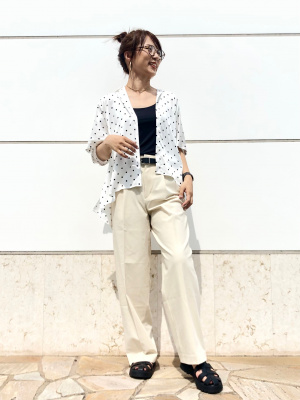 ユニクロ公式 | レーヨンプリントブラウス（半袖）