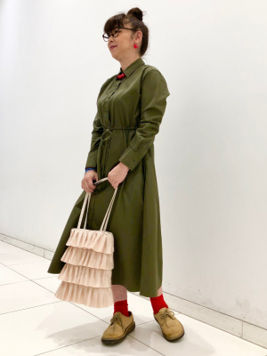 ユニクロ公式 | コットンロングシャツワンピース（長袖・標準丈
