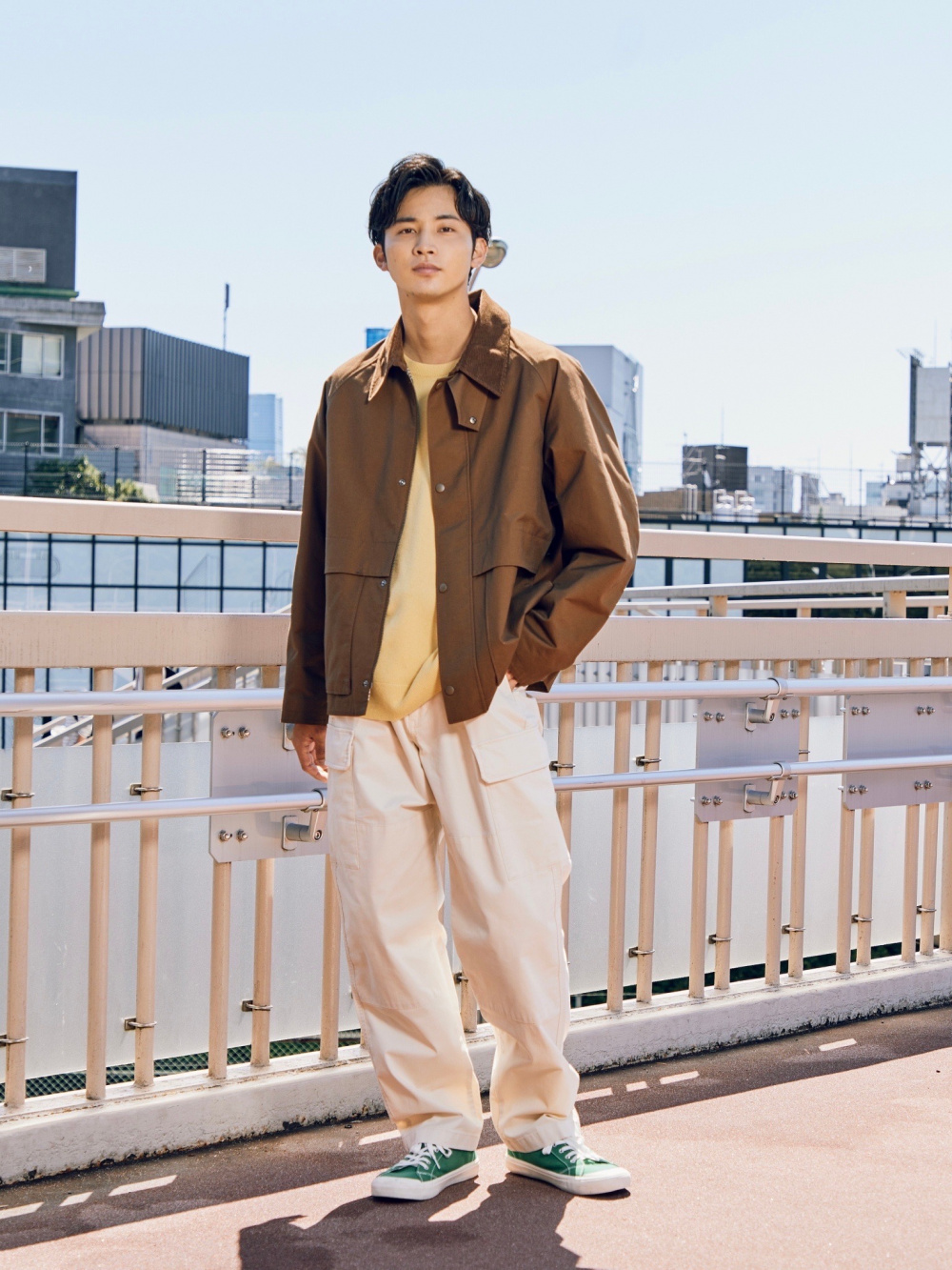 Check styling ideas for「Utility Short Blouson、HEATTECH Cotton