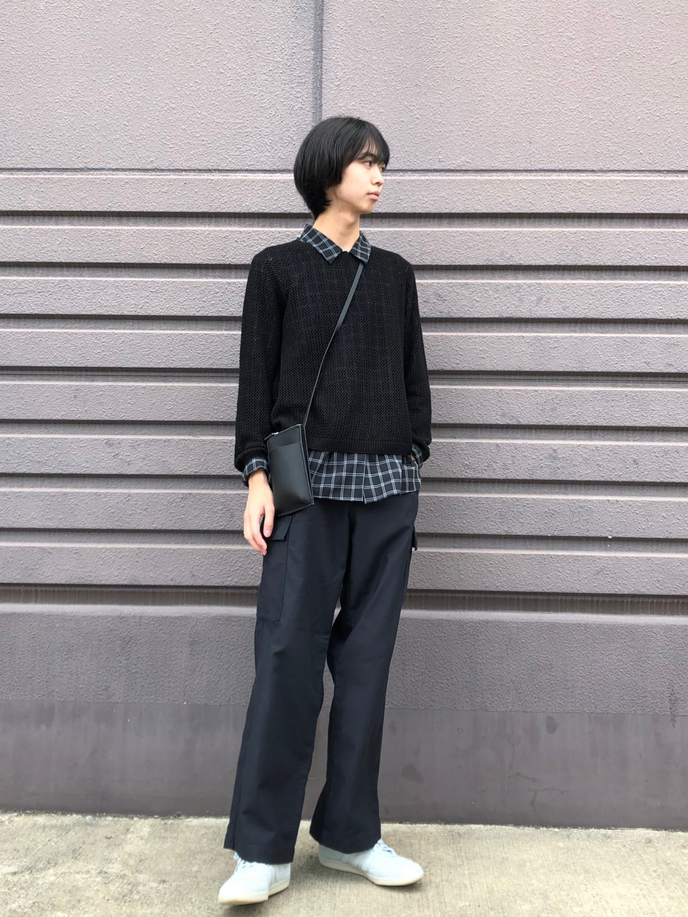 【完売品】ユニクロ 3Dメッシュクルーネックセーター　ブラック　3XL