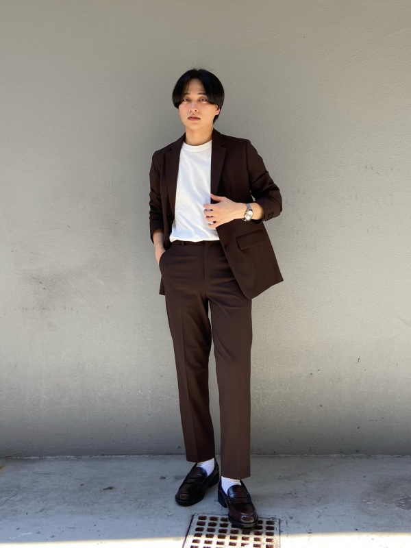 テーラードジャケット セットアップ可能」の着用コーディネート