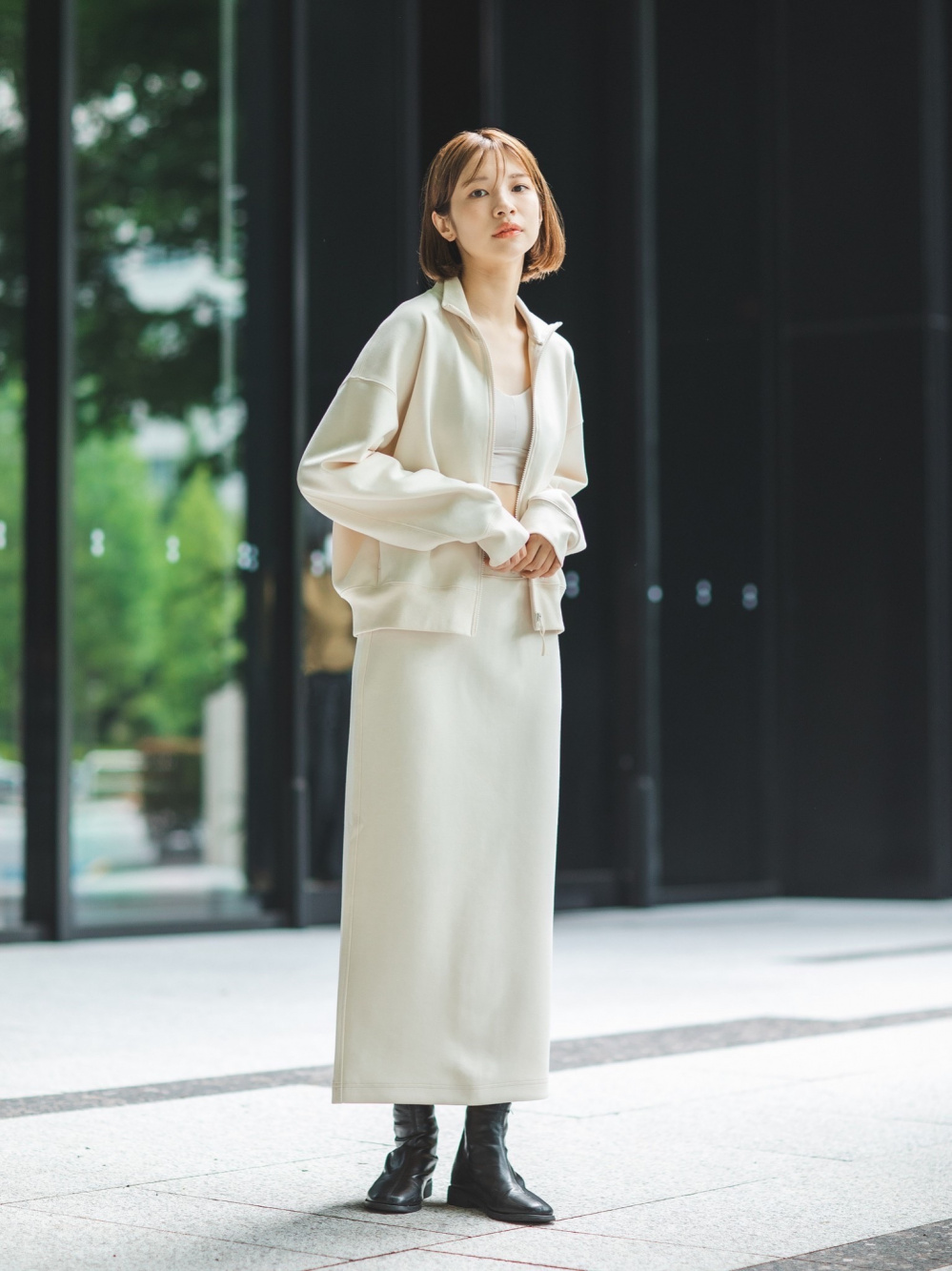 ドライスウェットリラックスブルゾン（セットアップ可能）、ドライ