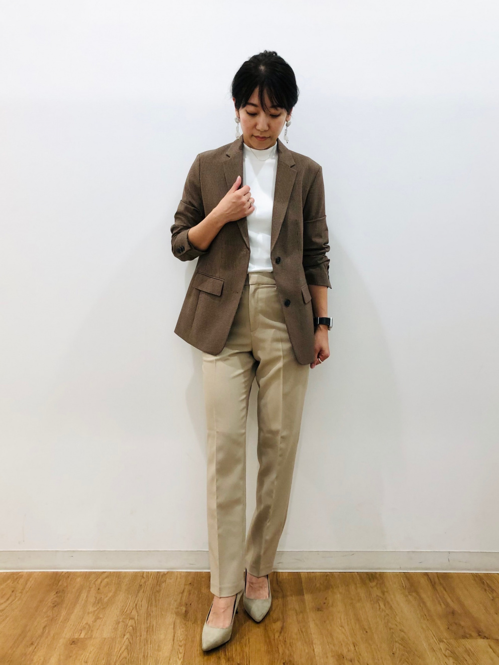 感動パンツ(ストレート・丈標準70~72cm)セットアップ可能」の着用コーディネート| ユニクロ UNIQLO 感動パンツ(ストレート・丈標準70~72cm)セットアップ可能 M