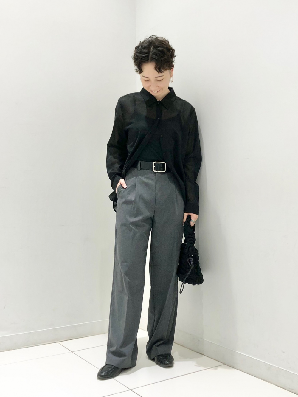 noaページ コットンシアーシャツ（長袖）」の着用コーディネート| ユニクロ公式