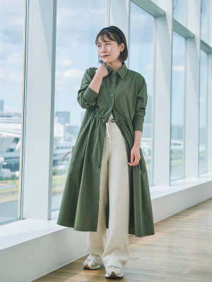 ユニクロ公式 | コットンロングシャツワンピース(長袖・丈短め ユニクロ公式 | コットンロングシャツワンピース(長袖・丈短め