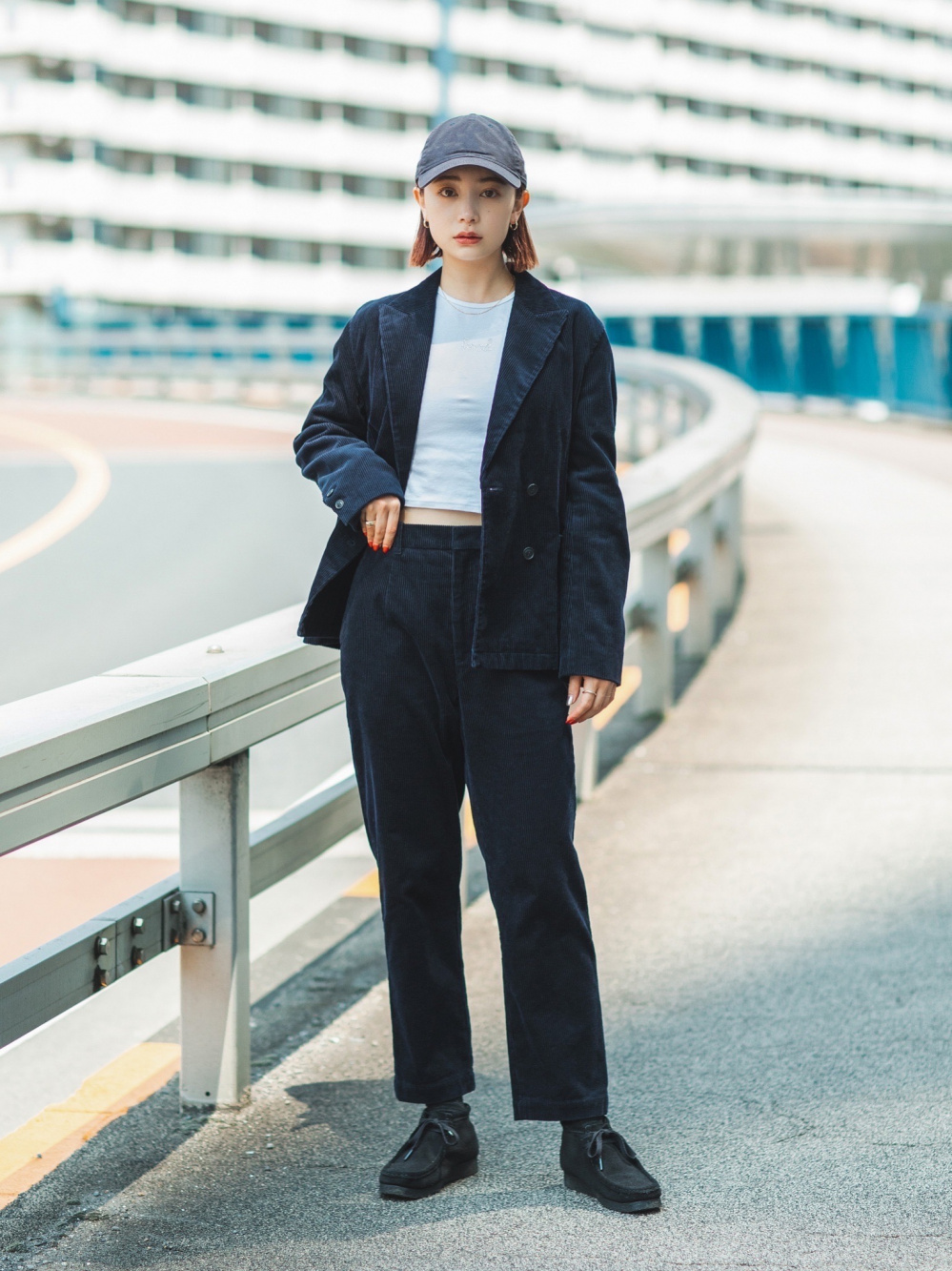 UNIQLO INES コーデュロイダブルジャケット ブレザー
