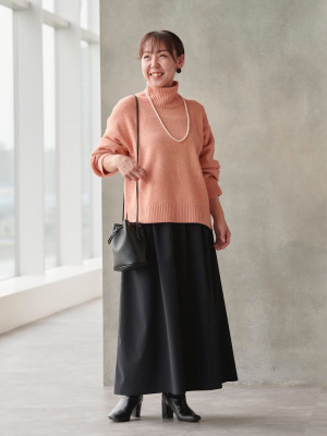 ユニクロ公式 | スフレヤーンハイネックセーター（長袖）