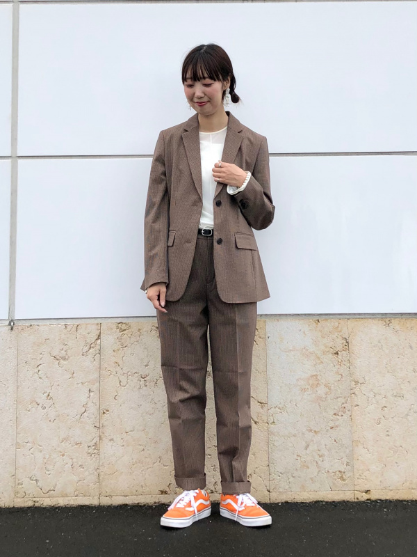 UniqloC セットアップ ワークジャケット パンツ M ワイン ユニクロ公式 | ワークジャケット
