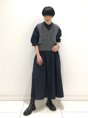 ユニクロ公式 | コットンツイルワンピース（長袖）