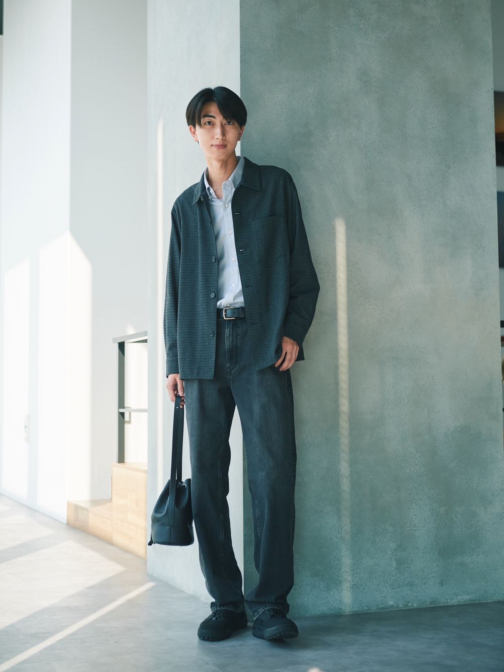 ジャージーテーラードジャケット セットアップ可能、ワイドフィット 
