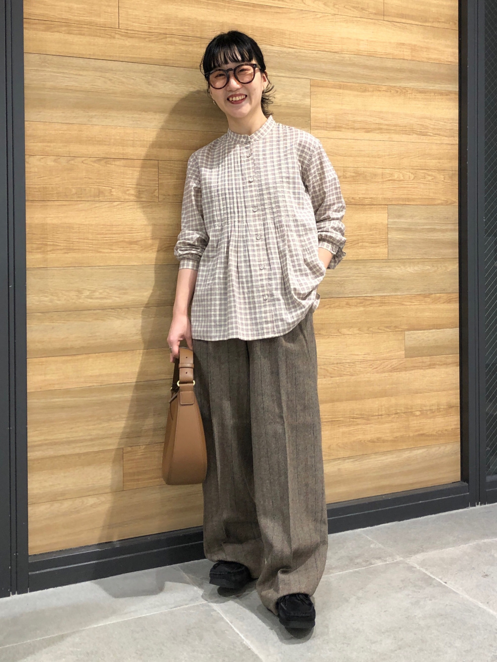 UNIQLO C　ツイードオーバーサイズジャケット,ツイードタックワイドパンツ ツイードオーバーサイズジャケット、ツイードタックワイドパンツ