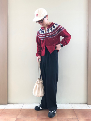 KLASICA Uネックカーディガン サイズ2 KLASICA Uネック