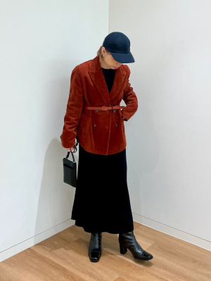 タグ付き　UNIQLO✖️イネスコラボ☆コーデュロイダブルジャケット+ XXL ユニクロ公式 | コーデュロイダブルジャケット