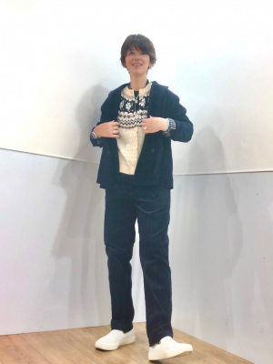 タグ付き　UNIQLO✖️イネスコラボ☆コーデュロイダブルジャケット+ XXL ユニクロ公式 | コーデュロイダブルジャケット