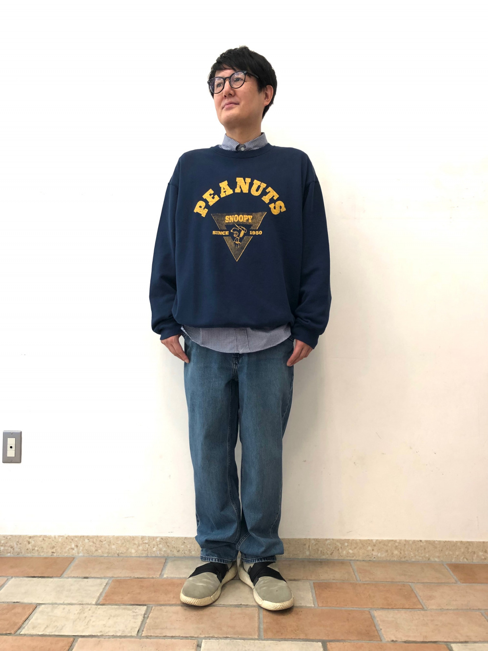 大きいサイズ スヌーピーコラボデニム長袖シャツ | FLAGSTAFF