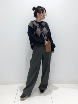 ユニクロ公式 | タックワイドパンツ（ツータック・丈標準69～71cm）