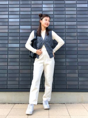 フィドラ【ストレッチ】コーデュロイテーパードアンクルパンツ フィドラ FD 【ストレッチ】コーデュロイテーパードアンクルパンツ