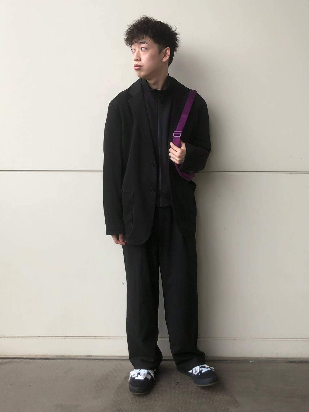 ボーダー5分袖トップス