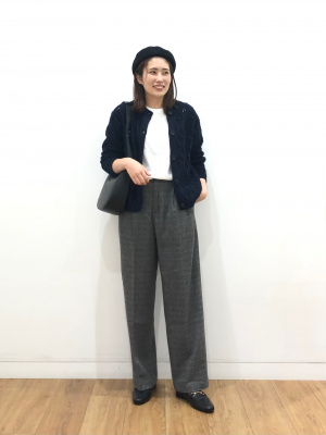 ユニクロ公式 | ツイードタックワイドパンツ セットアップ可能