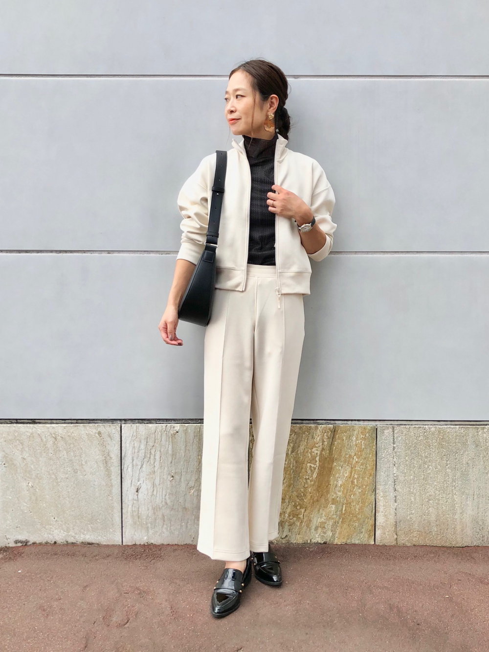 ドライスウェットリラックスブルゾン（セットアップ可能）、メッシュ