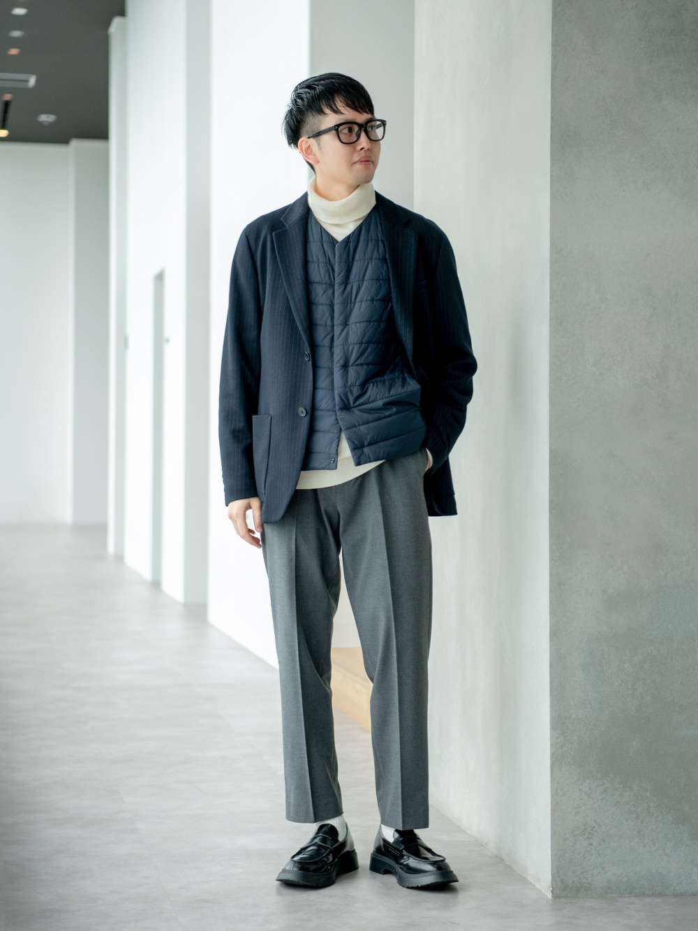 【さと】ユニクロ　UNIQLO コンフォート2Bジャケット　2種類 ユニクロのコンフォートジャケットがオンオフ着回し可能と評判