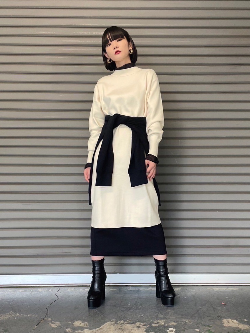 ドライスウェットナローマキシスカート（丈標準80～84cm）セットアップ
