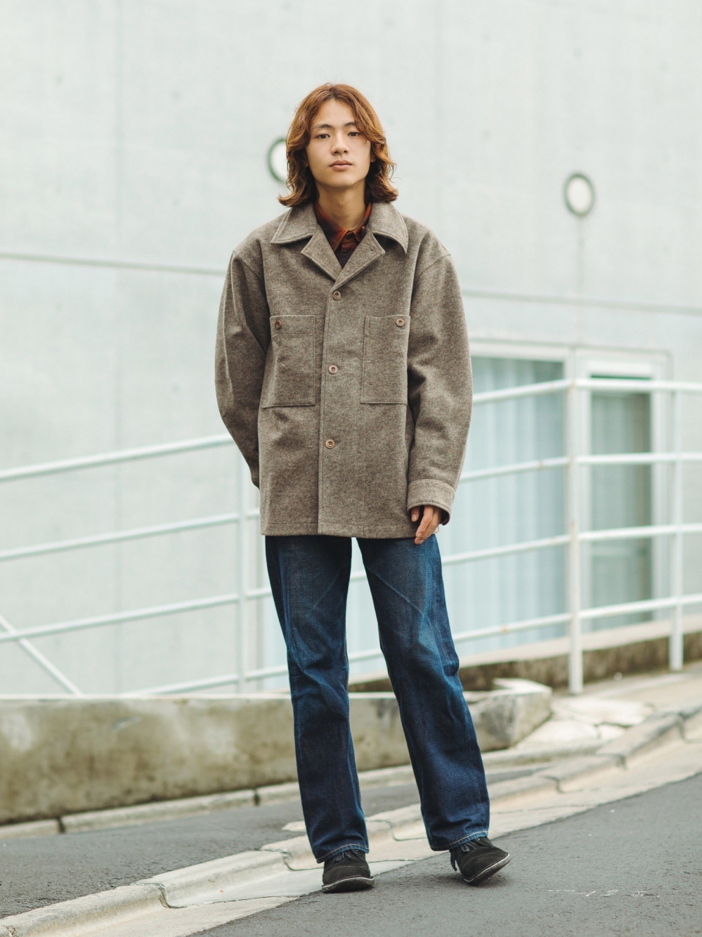 Check styling ideas for「Fleece Jersey Overshirt、Fleece Jersey