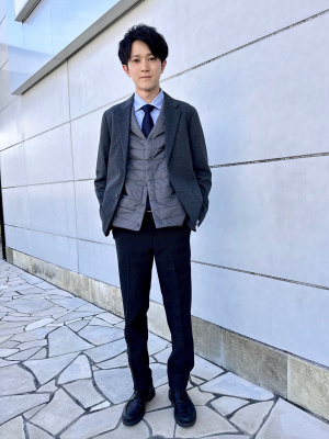 新品】UNIQLO JW アンダーソン シルクネクタイ ネイビー