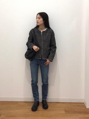 新品】UNIQLO ツイードブルゾン