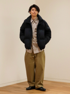 ユニクロ公式 | ブロードオーバーサイズストライプシャツ（長袖）