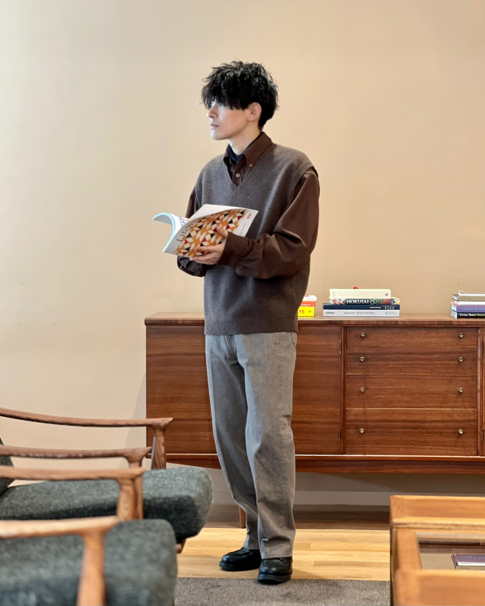 専用です UNIQLO - ユニクロ チェックシャツ/長袖/L/グリーン/コットン/231