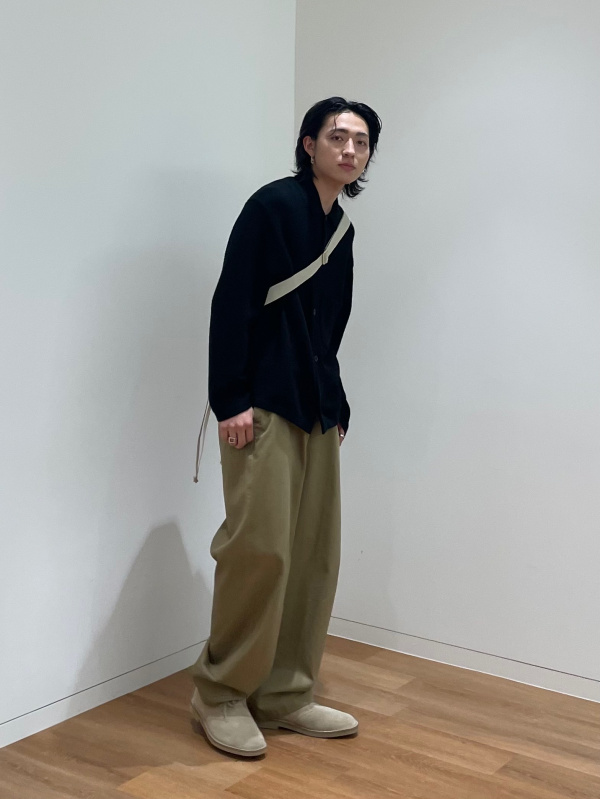 ニットオーバーシャツジャケット（長袖）のコーディネート・着用