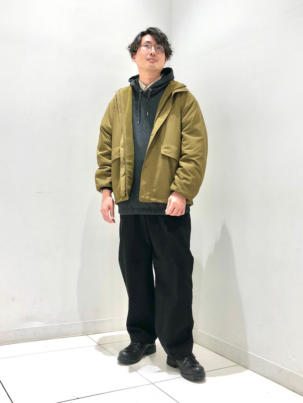 【新品未使用】UNIQLOU リバーシブルスタンドジャケット ユニクロU XL