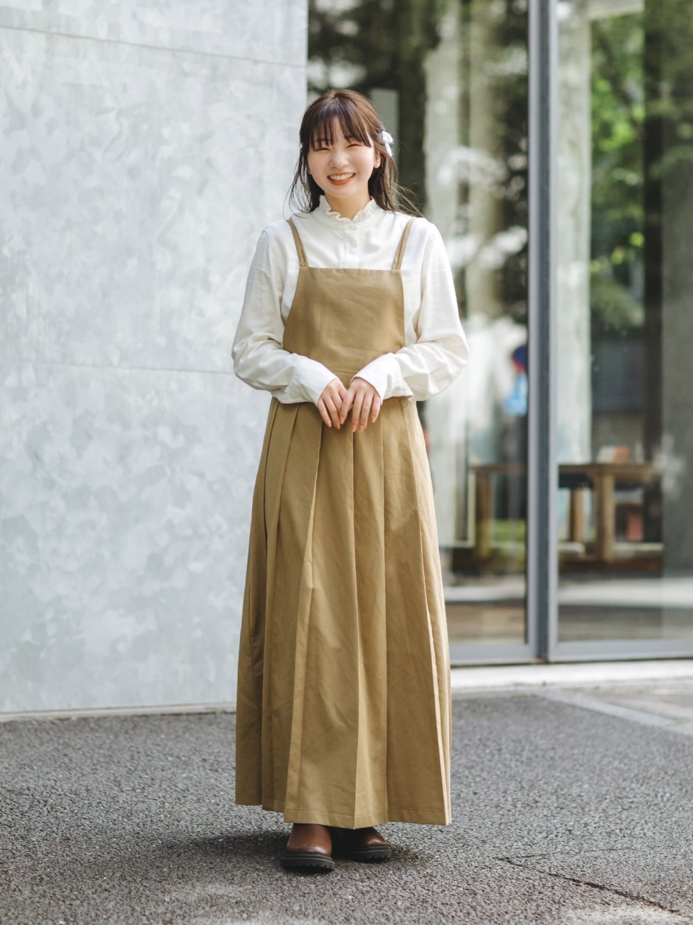 【新品】+j ユニクロ シルクスタンドカラーシャツ（長袖）: XXL ユニクロ公式 | シルクスタンドカラーシャツ（長袖）(レディース)