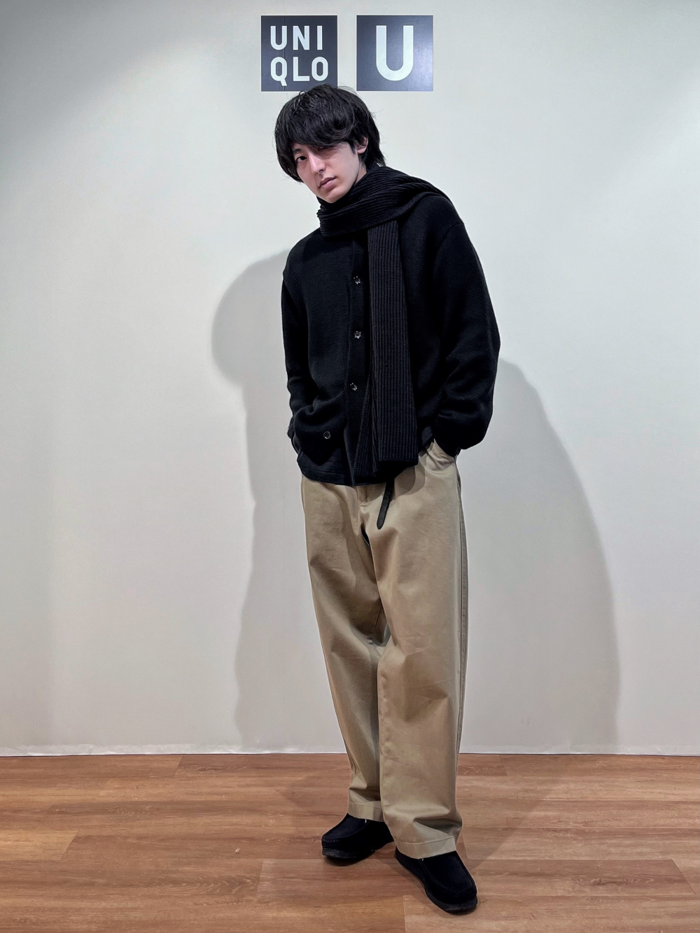 70 UNIQLO U ワイドフィットチノ BROWN ブラウン 2023 秋冬-