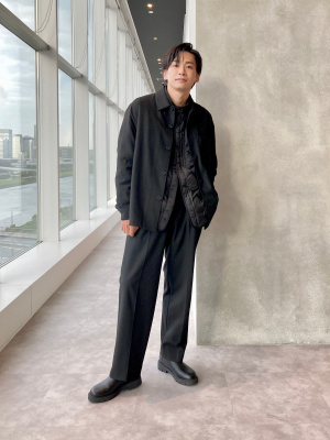 ハイウエストタックワイドパンツ ☆ ワイドパンツ タック ハイ