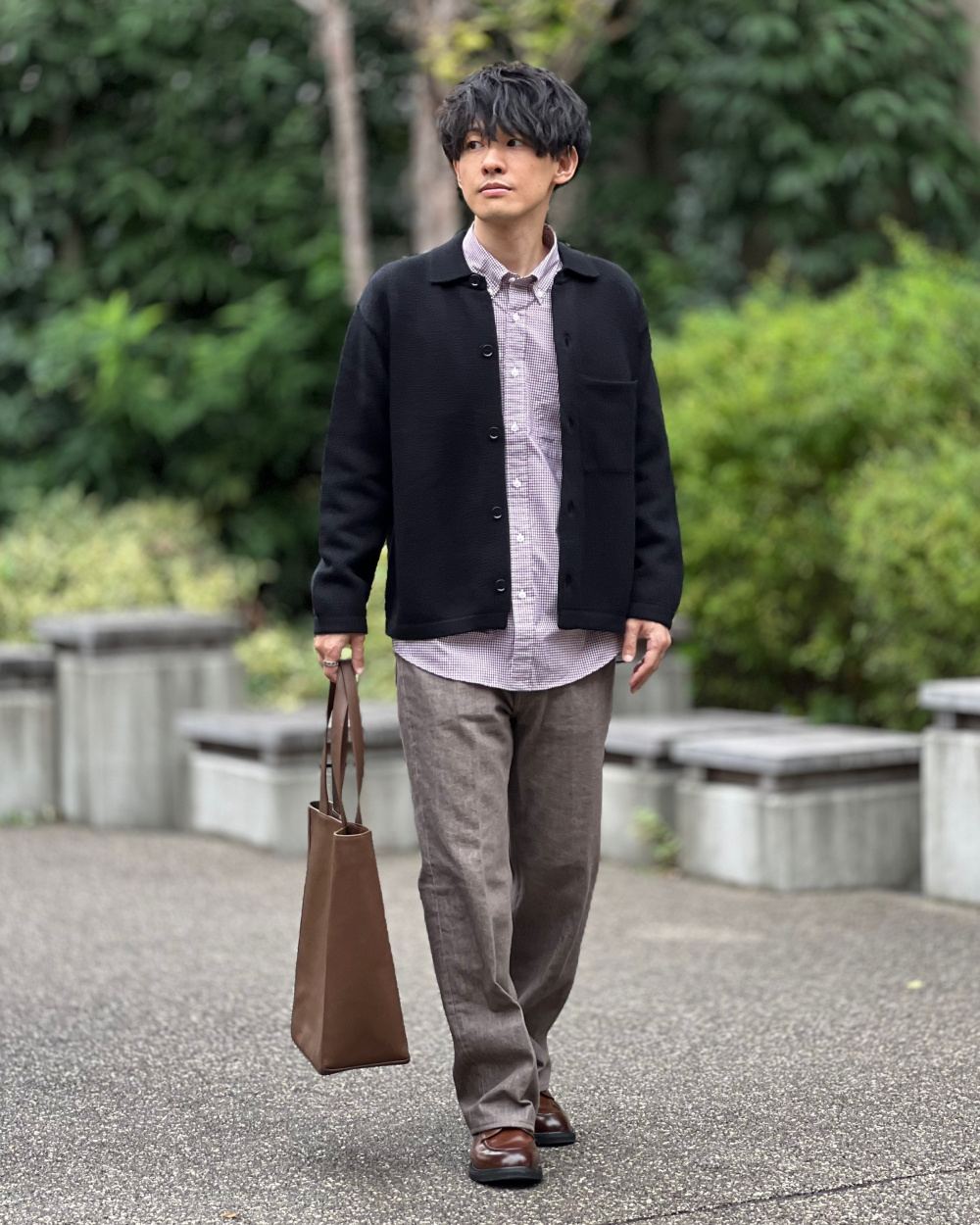 ニットオーバーシャツジャケット UNIQLO U-