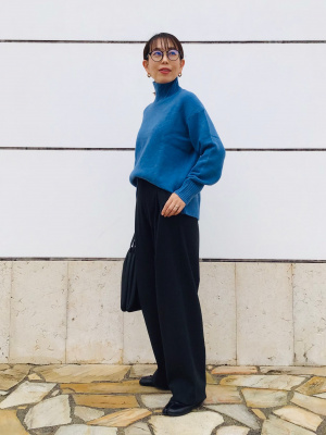 ユニクロ公式 | スフレヤーンハイネックセーター（長袖）