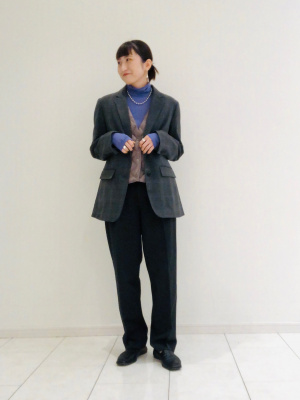 【UNIQLO】イネス コラボ セットアップ スーツ グレー グレンチェック L ユニクロ公式 | 感動ジャケット/グレンチェック