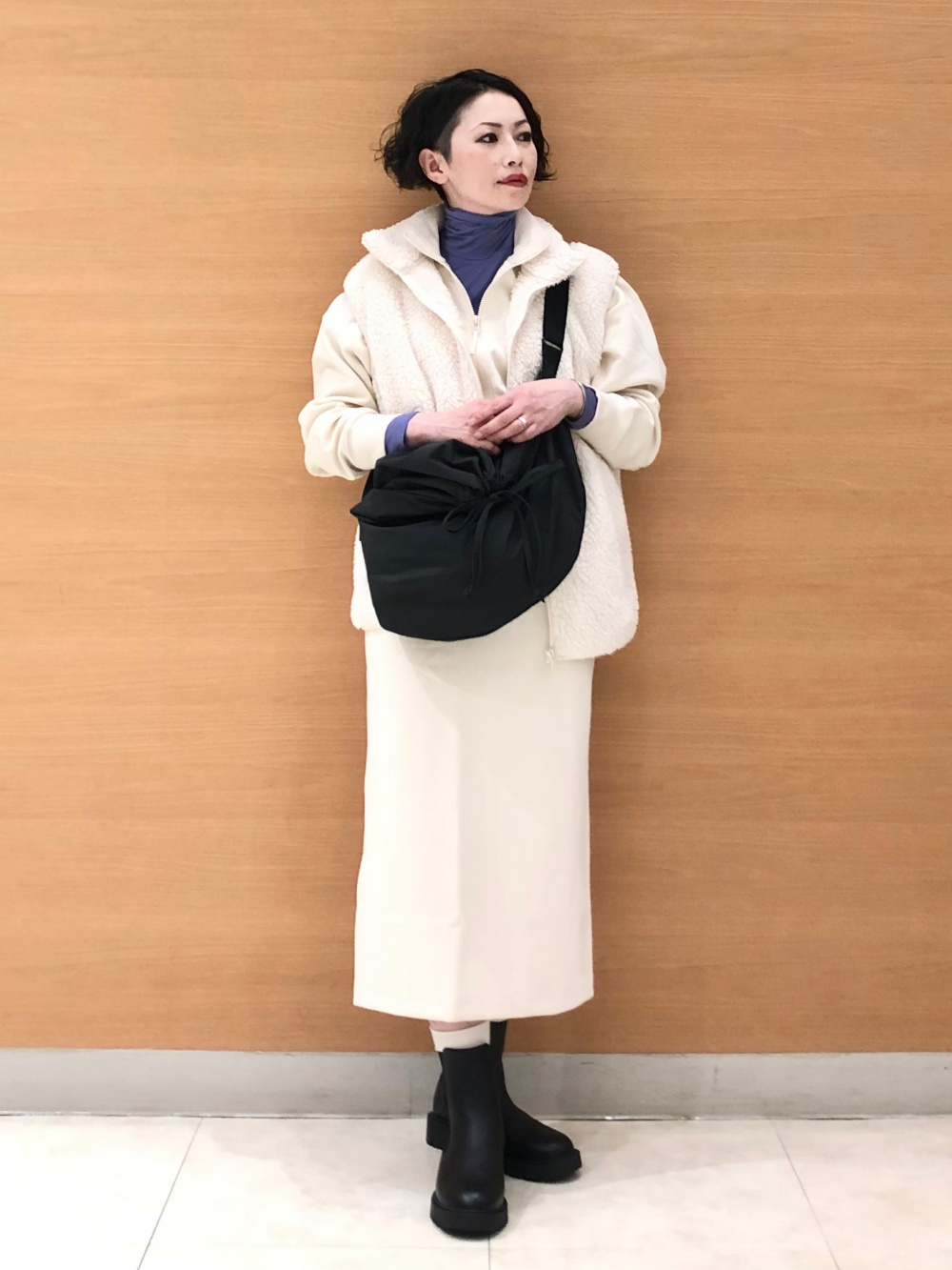 UNIQLO＋j ドライスウェット　セットアップ　ホワイトorブラック ドライスウェットクルーシャツ（長袖）セットアップ可能、スウェット