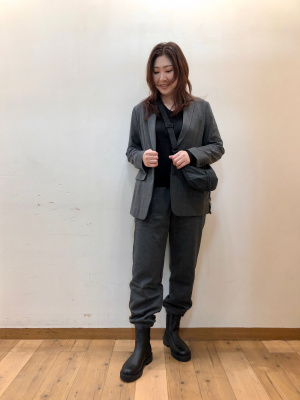 専用◆美品/XL◆チルコロ【現行タグ/グレンチェック◆テーラードジャケット UNIQLO - UNIQLO テーラード ジャケット グレンチェック グレー